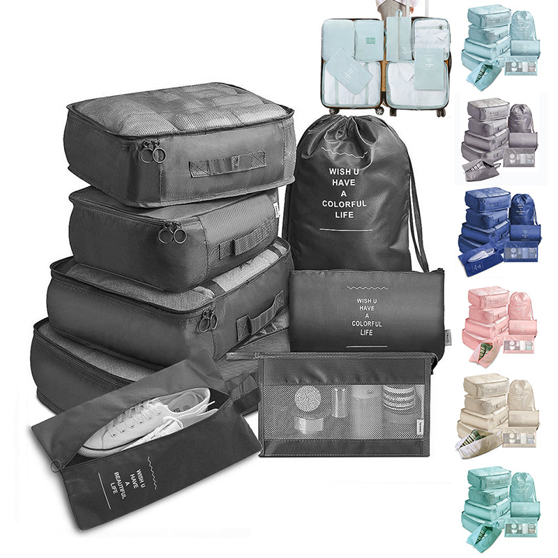 Travel Packing Cubes — 6 or 8 Piece Set